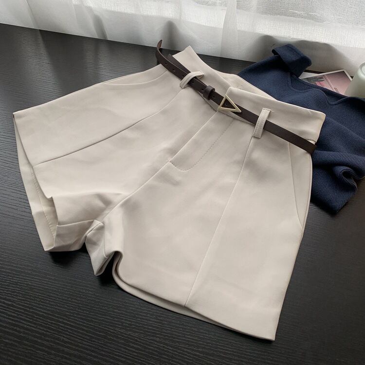 【bottoms】ハイウエストショートパンツ　M29436