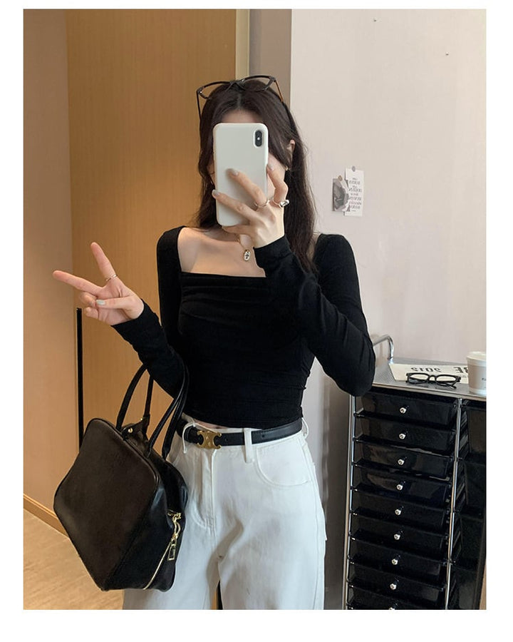 【tops】長袖Ｔシャツトップス　M28973