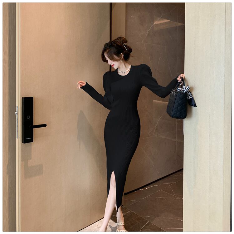 【dress】スリットワンピース　M18603