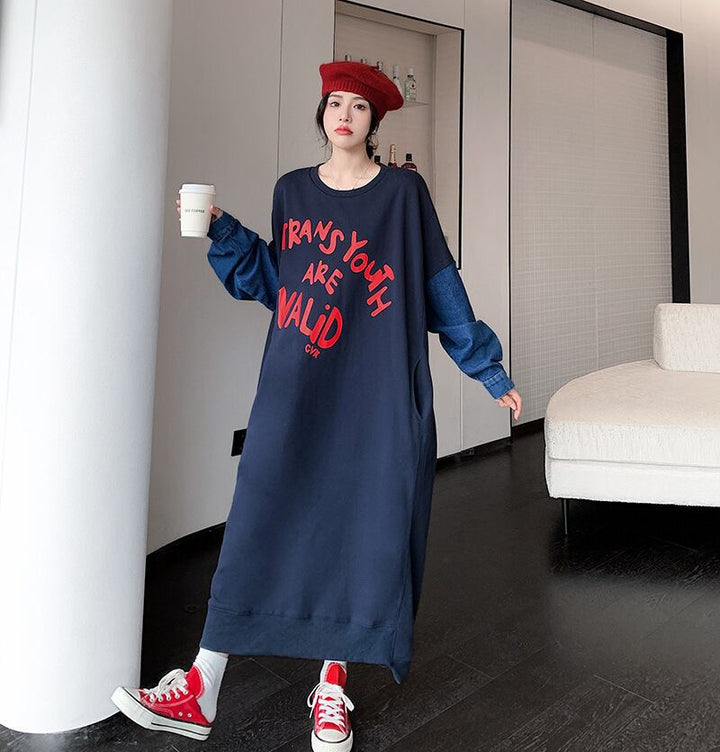 【dress】プリントカジュアルワンピース　M18590