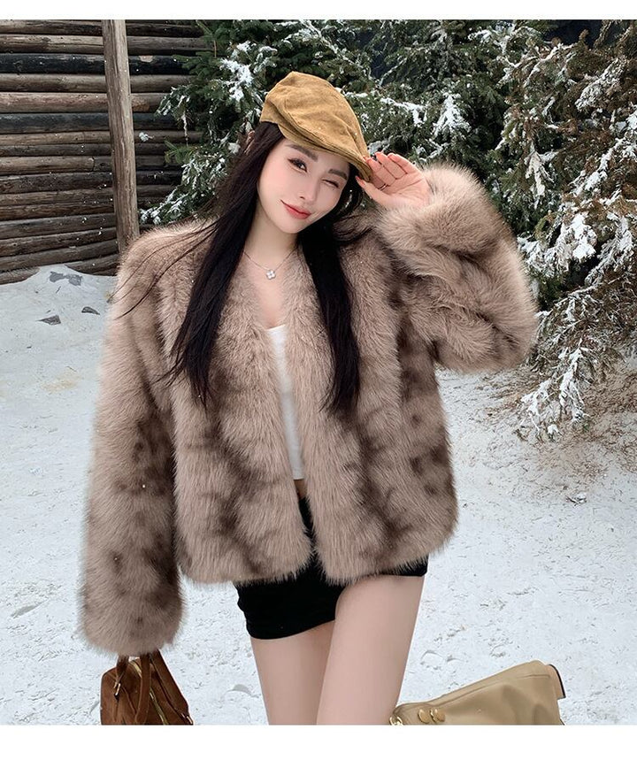 【outer】ファーショートコート　M28228