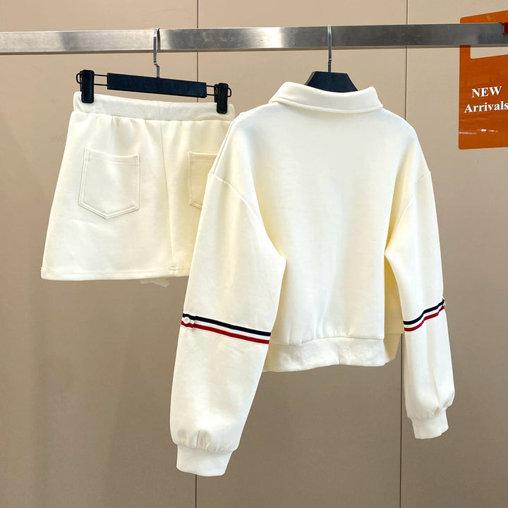 【set】プルオーバー×スカートセット　M26838