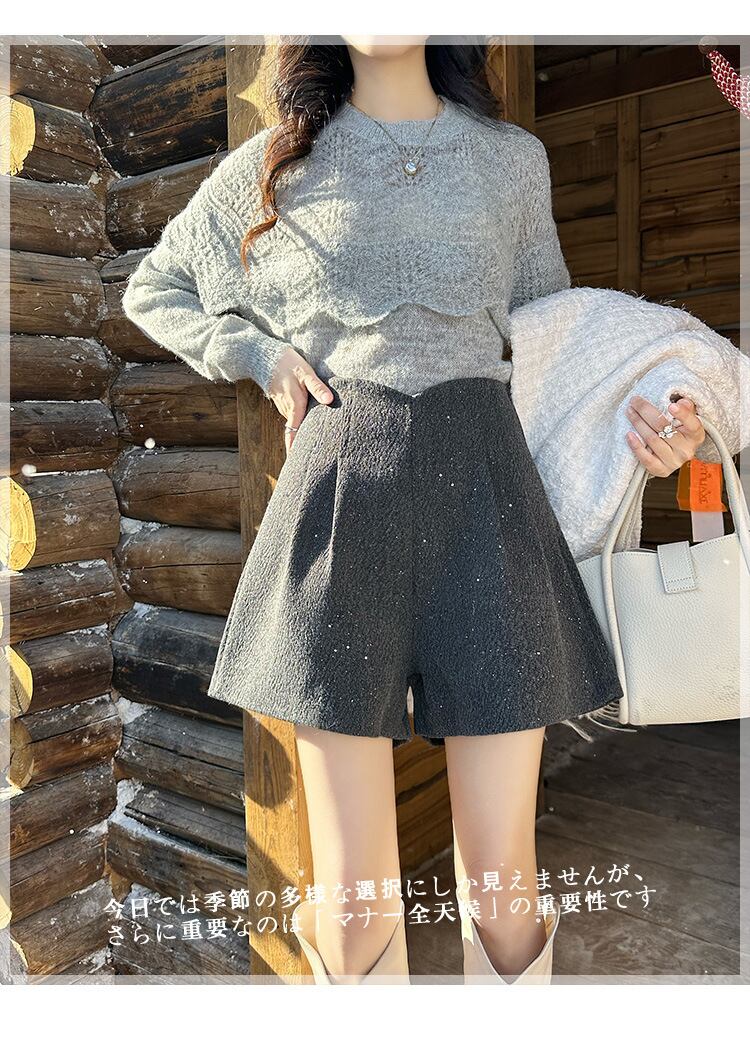 【bottoms】キラキラショートパンツ　M28215