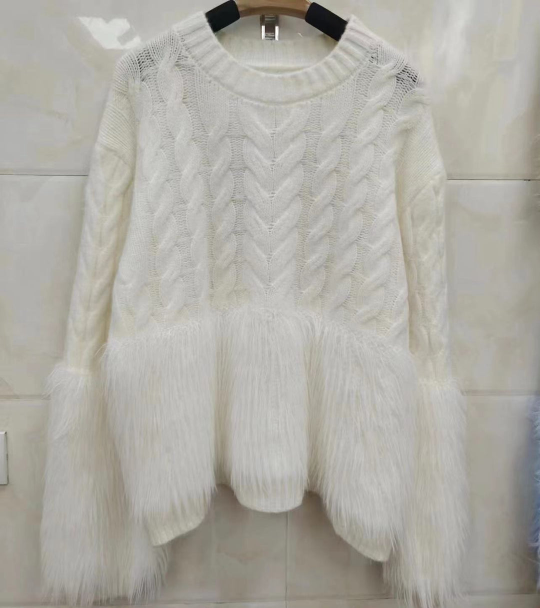 【tops】フェザーニットセーター　M18118