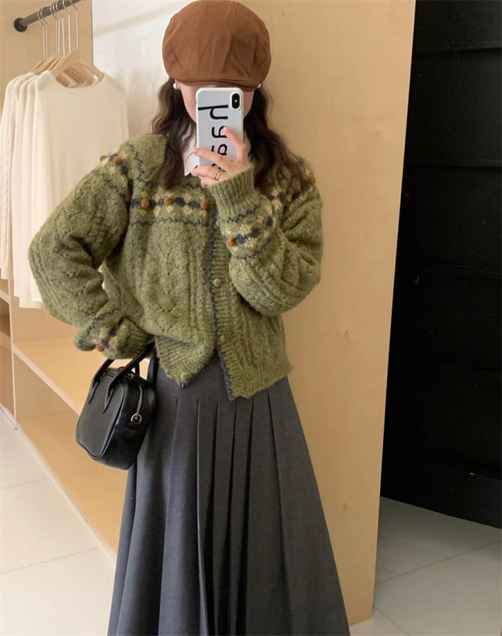 【outer】ニットカーデ　M25638