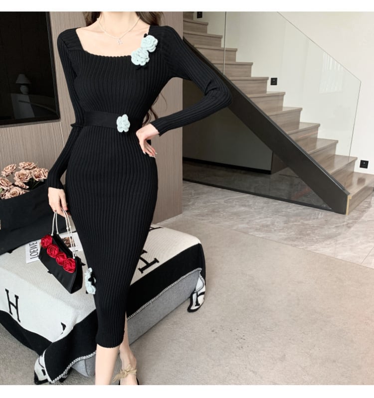 【dress】ニットワンピース　M18334