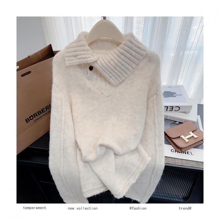 【tops】ハイネックニットセーター　M28243