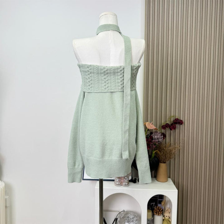 【tops】オフショルダーニットセーター　M28944