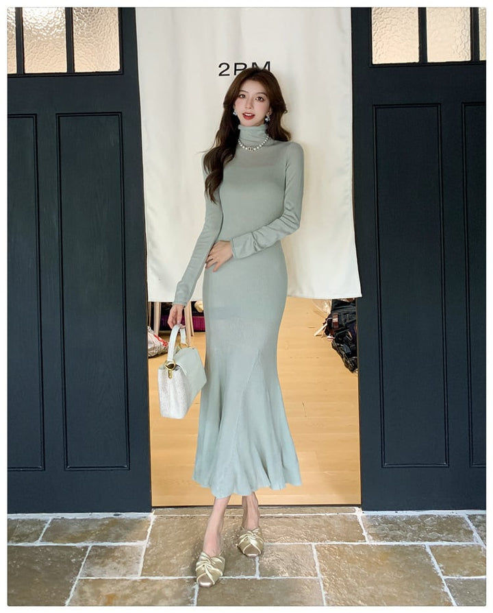【dress】マーメイドニットワンピース　M27389