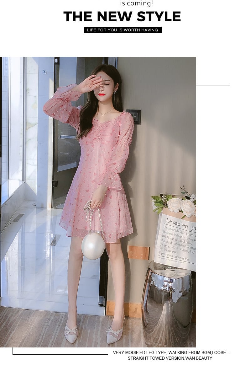 【dress】デートワンピース　M25356
