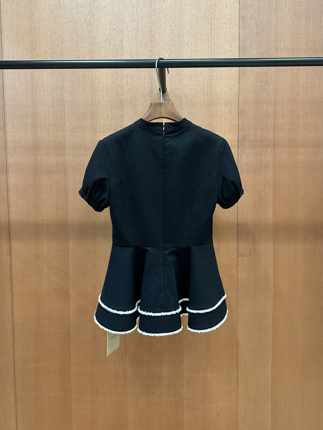 【dress】半袖ミニティアードワンピース Q9032
