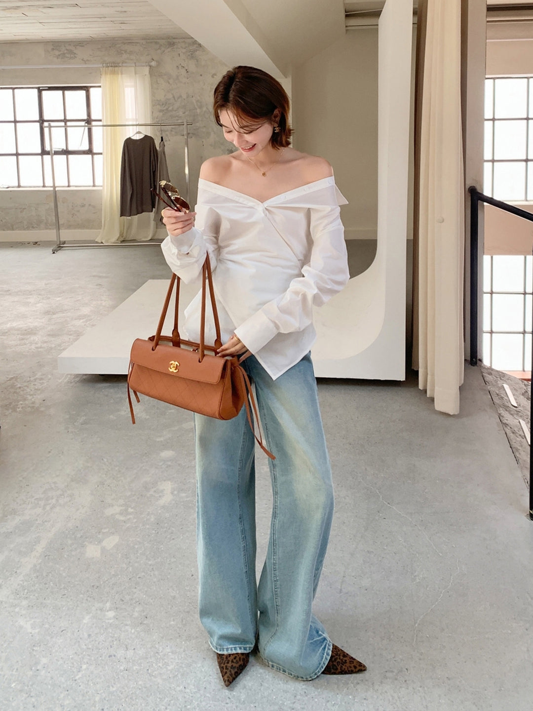 【tops】2WAYクロスシャツ Q9042