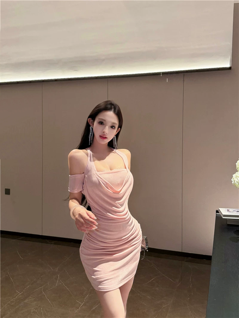 【dress】ホルターネックミニワンピース Q8560