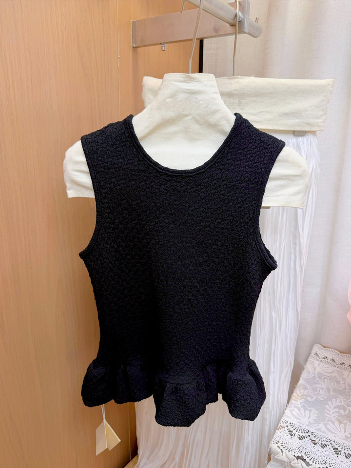 【set】ノースリーブトップス×ロングスカートセット Q8682