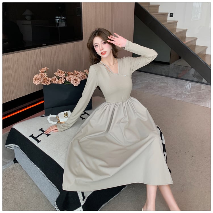 【dress】絶対欲しい ファッションシンプルワンピース　M17322