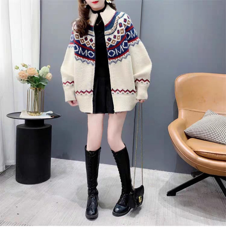 【outer】ニットカーデ　M26827