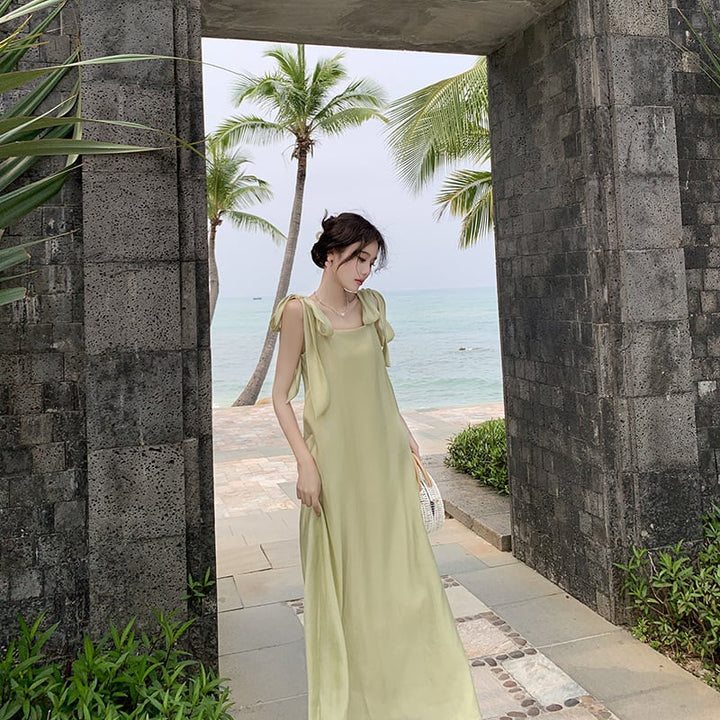【dress】大人らしい エレガントキャミワンピースオシャレ　M17460