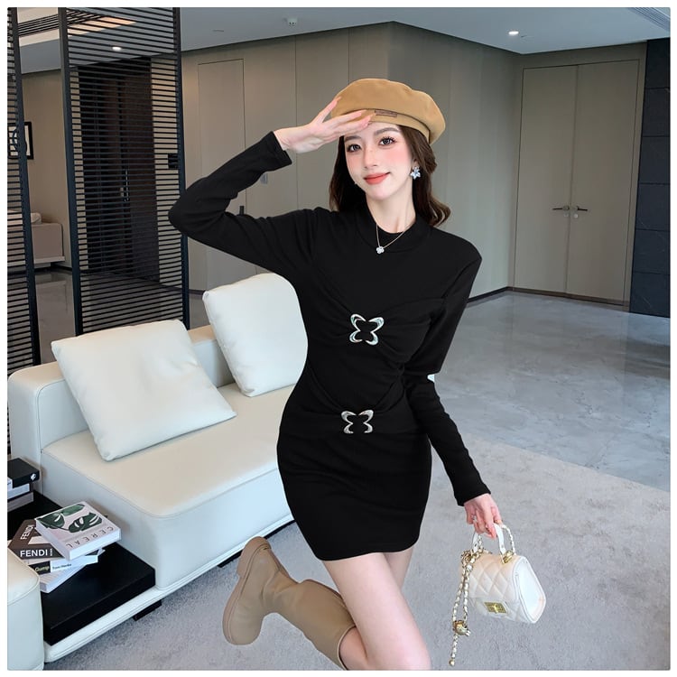 【dress】着瘦せワンピース　M27002