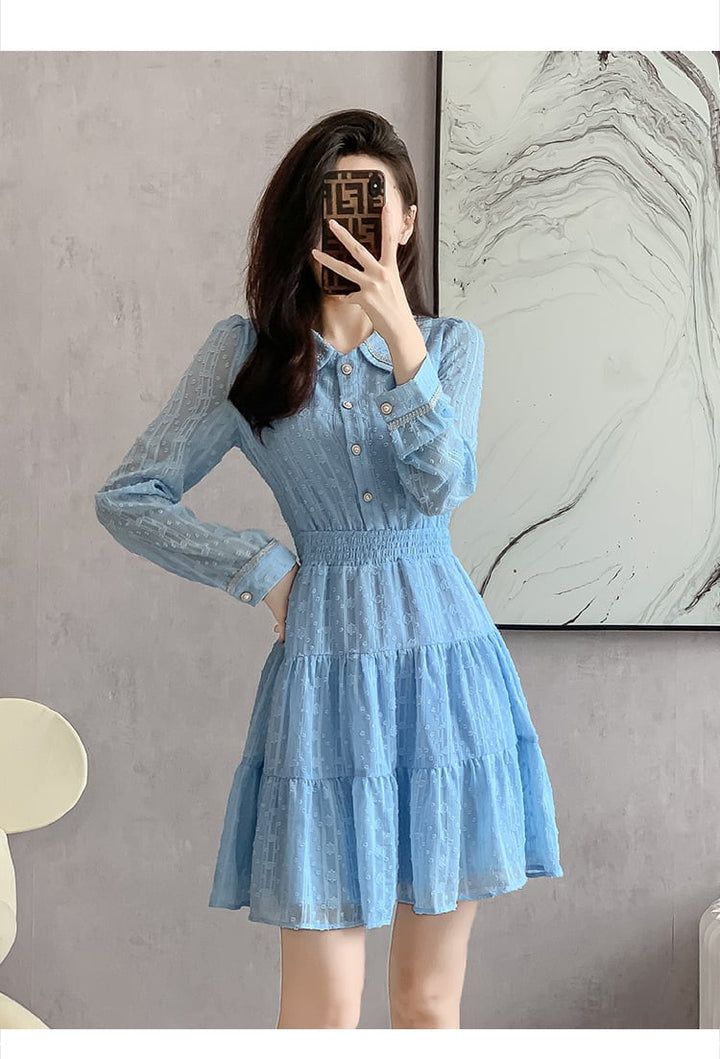 【dress】大人らしい エレガントデートワンピースおしゃれ　M17274