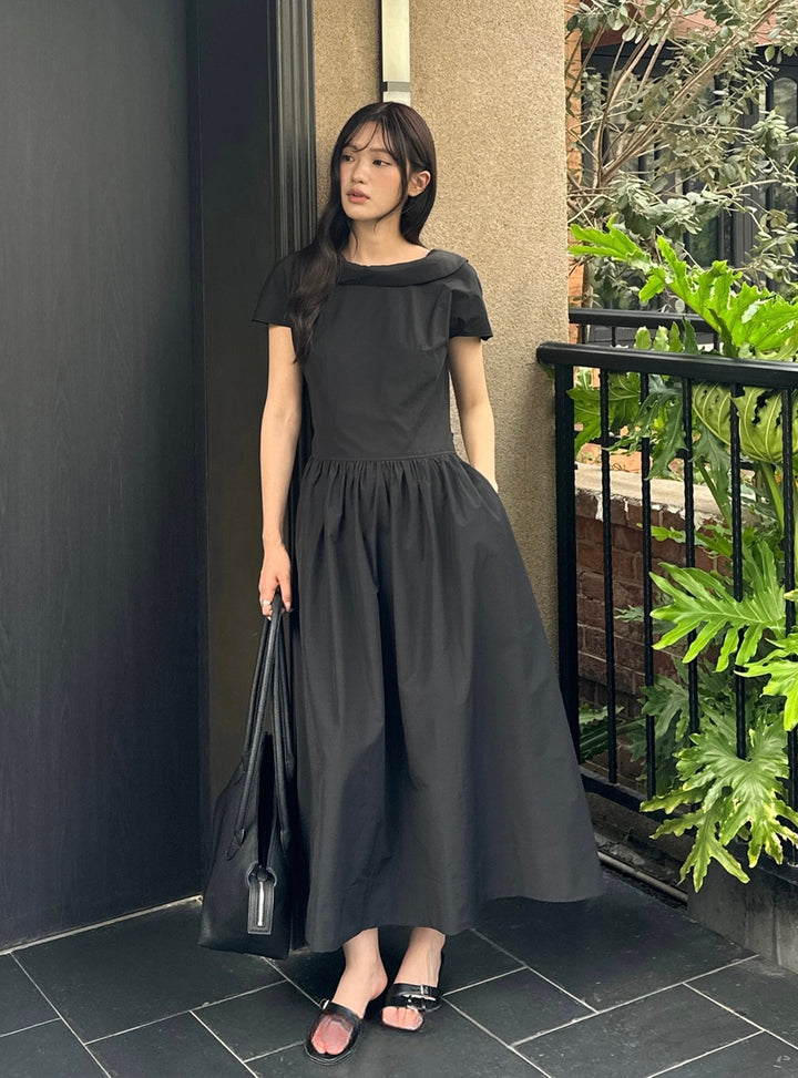 【dress】2色展開ロングワンピース Q8654