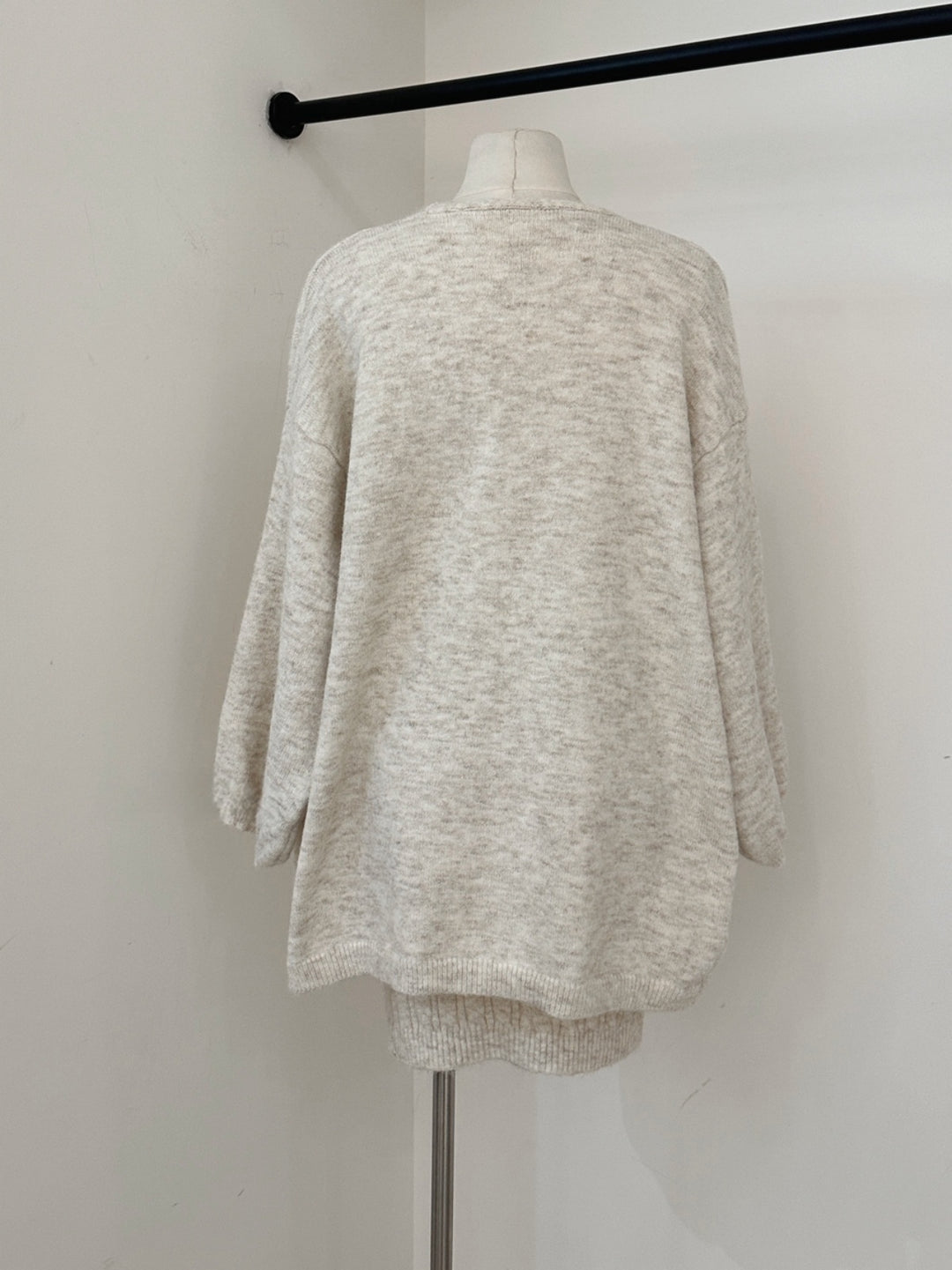 【set】ニットキャミワンピース×ニットカーディガンセット Q9257
