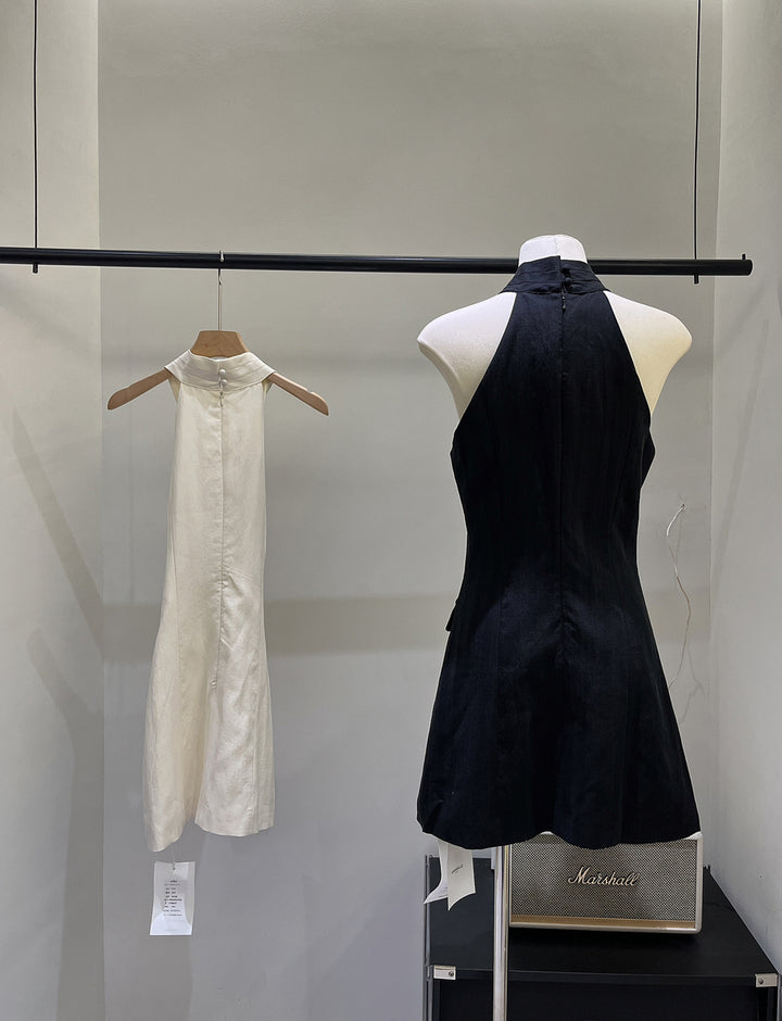 【dress】クロスネックミニワンピース Q8686