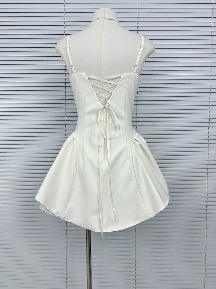 【dress】レースドッキングキャミワンピース Q8762