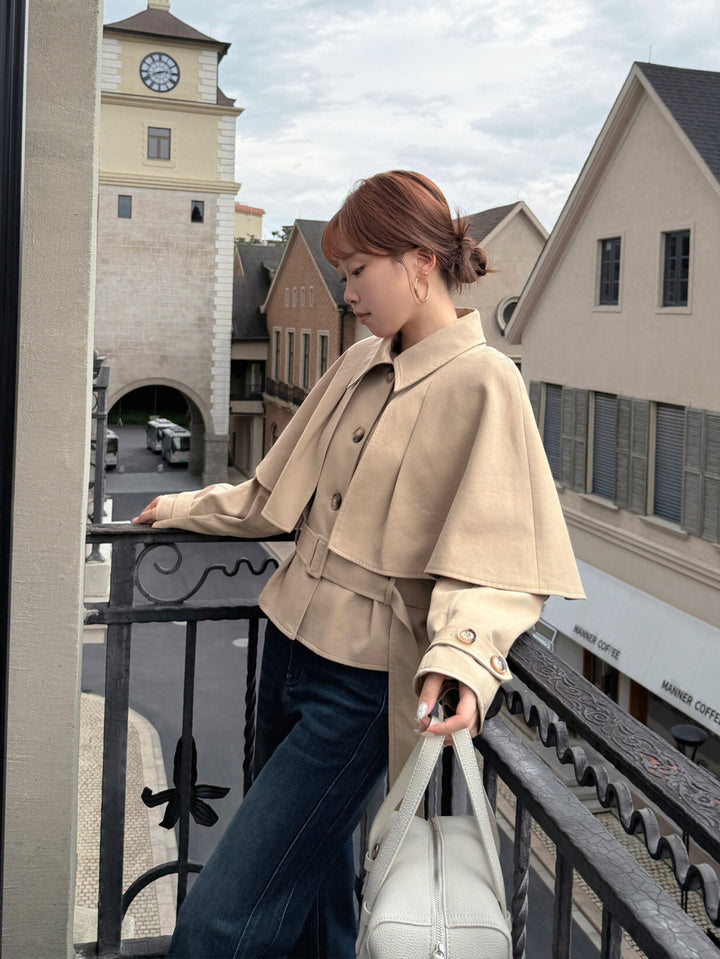 【outer】2色展開ショートコート Q8987