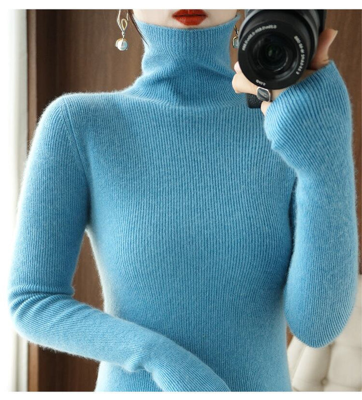 【tops】ハイネックニットプルオーバー　M19162