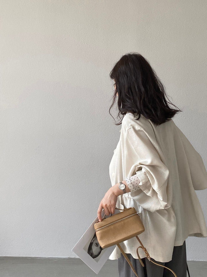 【outer】リネンコート Q8245