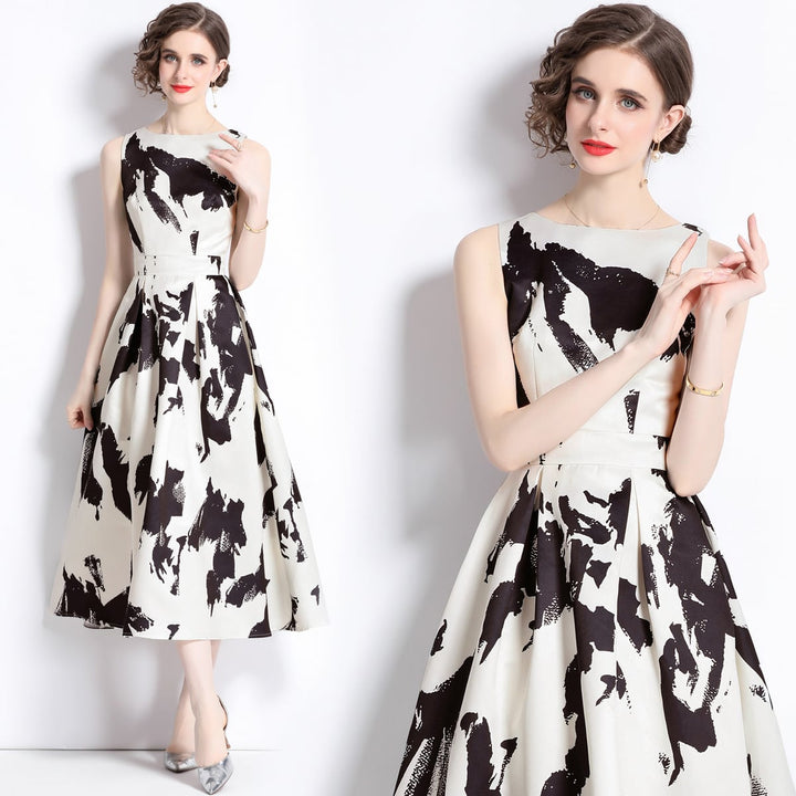 【dress】人気上昇中 ファッションノースリーブワンピース　M17449