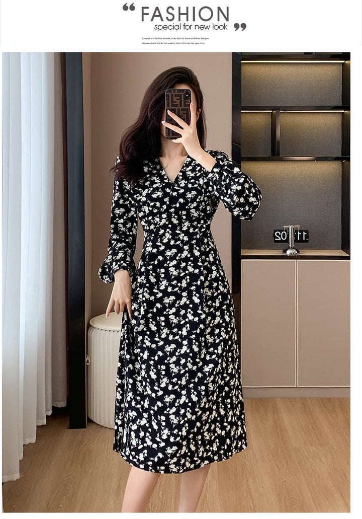 【dress】今季マストバイスウィート花柄ワンピース　M17301
