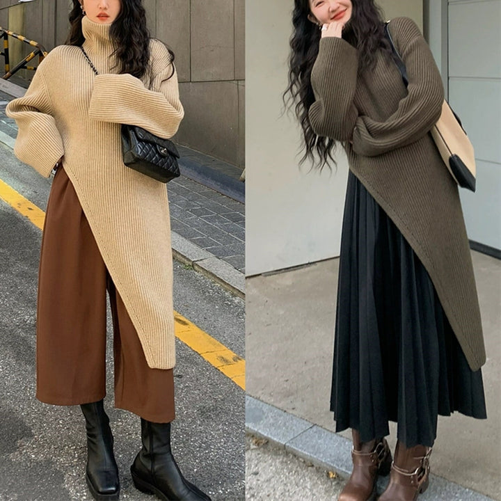 【dress】ハイネックニットワンピース 　N2270