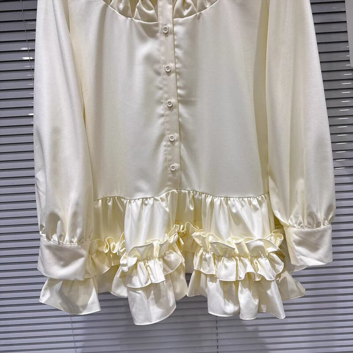 【tops】フレアシャツ Q7899