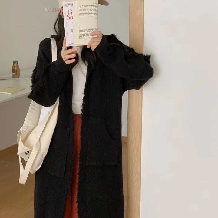 【outer】ロング丈ニットカーデ　M26875