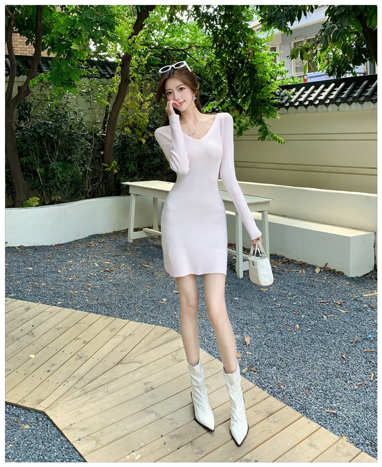 【dress】ニットワンピース　M25342