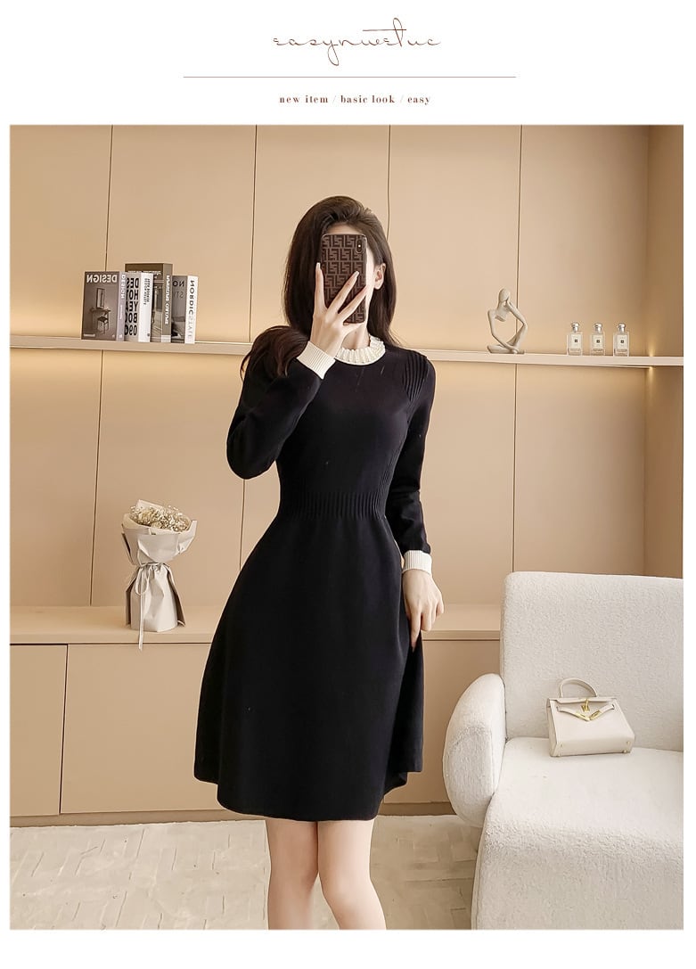 【dress】輝いて超人気 ! エレガントニットワンピース　M17472