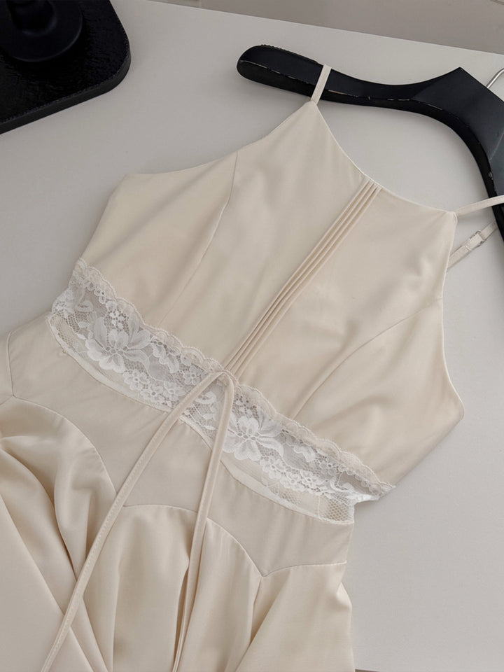 【dress】レースドッキングミニワンピース Q8681