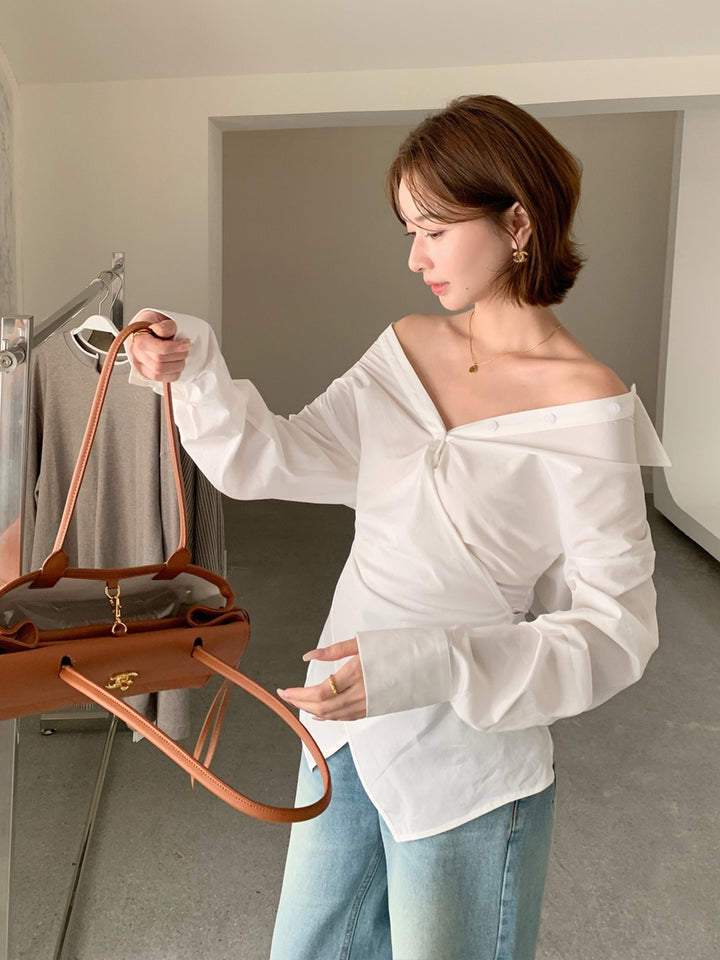 【tops】2WAYクロスシャツ Q9042
