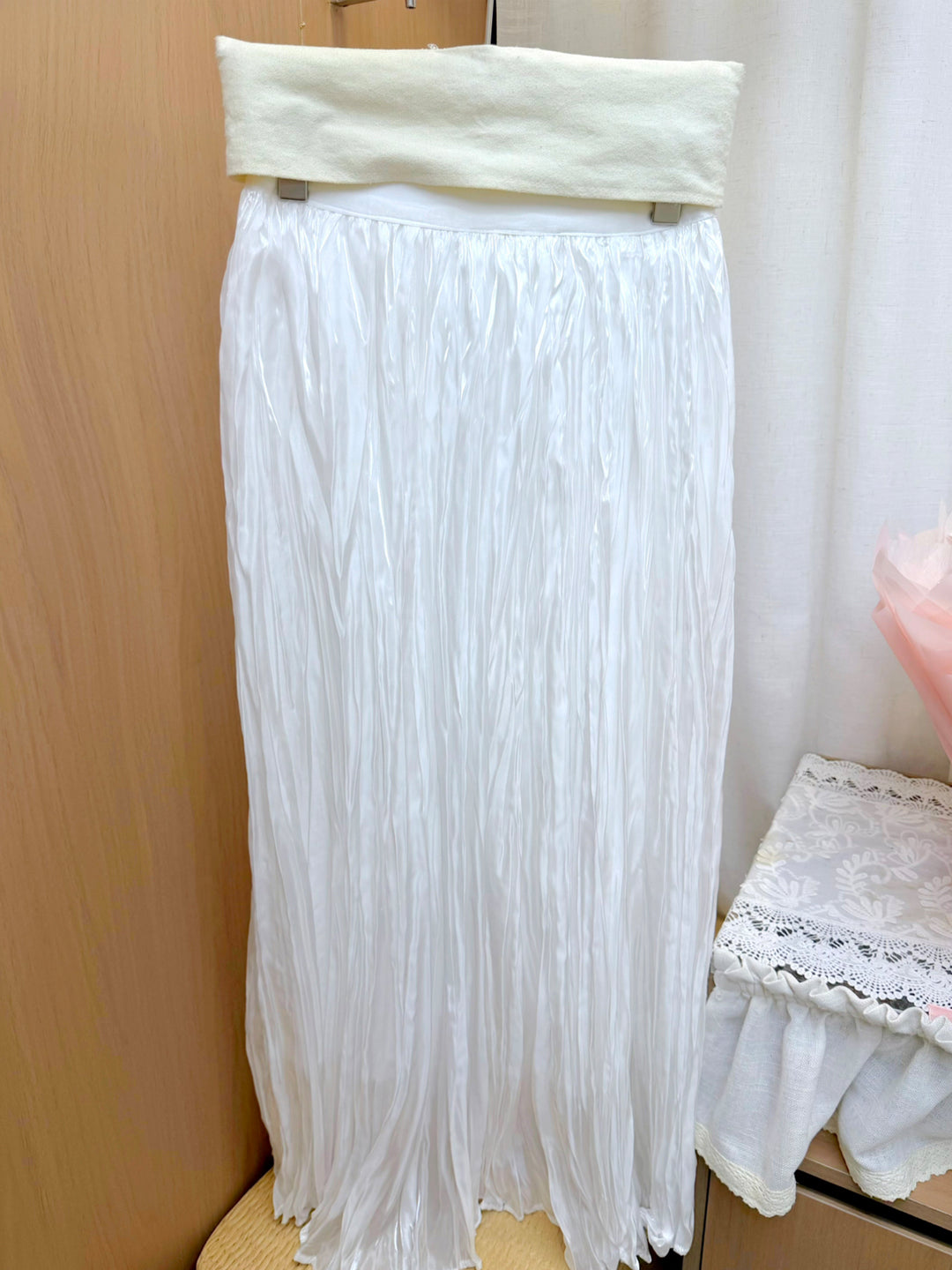 【set】ノースリーブトップス×ロングスカートセット Q8682