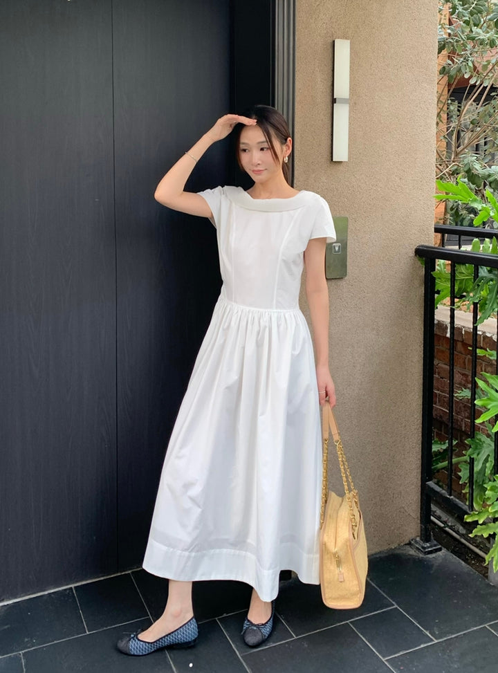 【dress】2色展開ロングワンピース Q8654