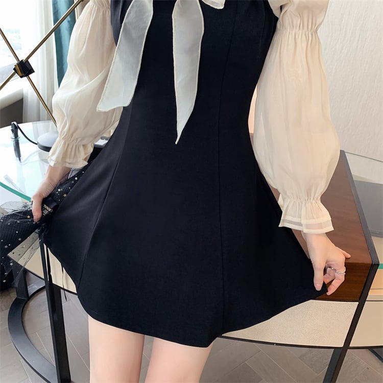 【dress】大人らしい エレガント切り替えデートワンピース　M17360