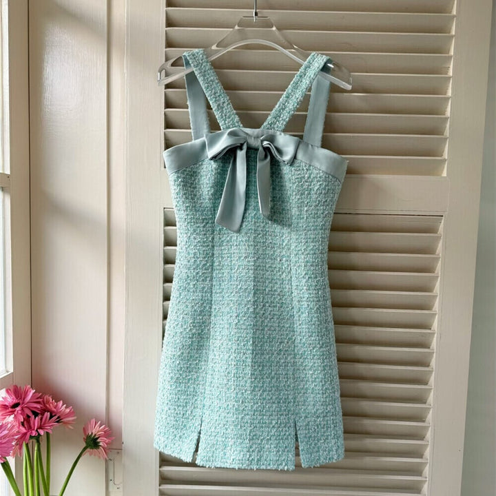 【dress】リボンツイードミニワンピース　N3550