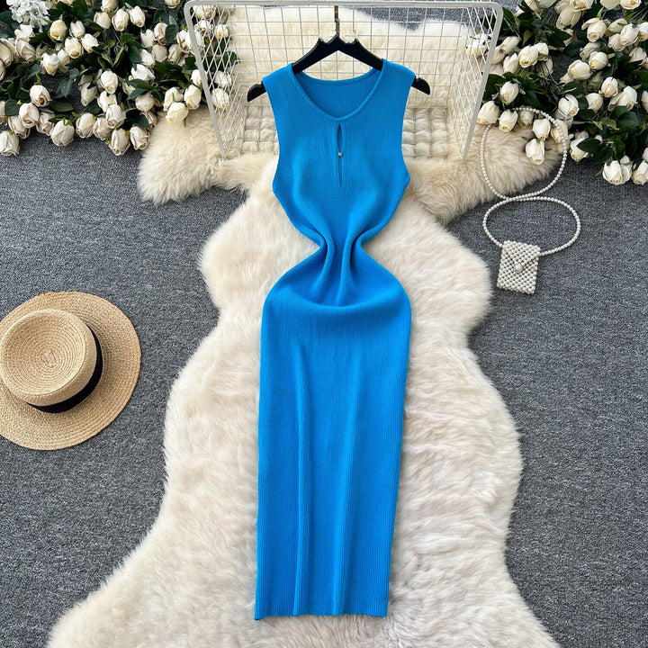 【dress】ノースリーブニットワンピース　M29709