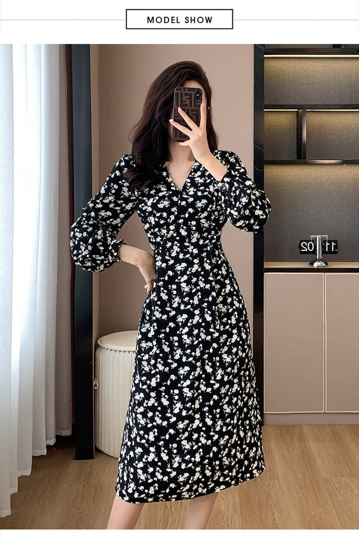 【dress】今季マストバイスウィート花柄ワンピース　M17301