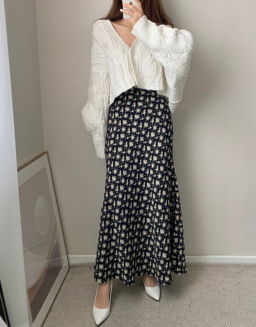 【outer】Vネックニットカーデ　M26658