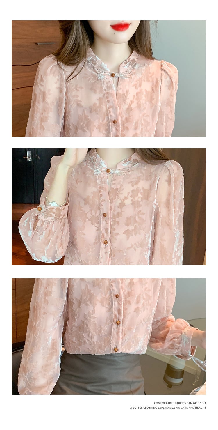 【tops】シャツブラウス　M29450