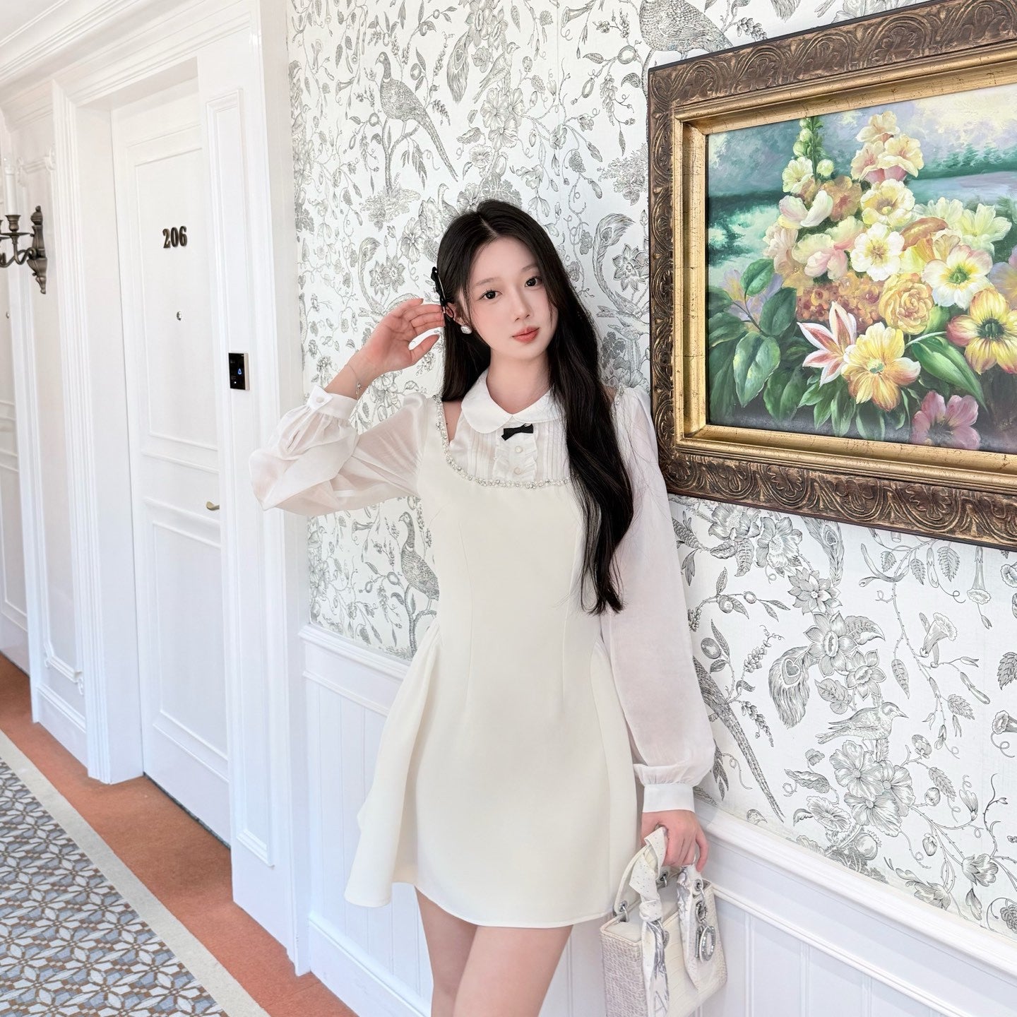 dress】ショルダーオーポンドッキングミニワンピース N3766 – NANASTYLE