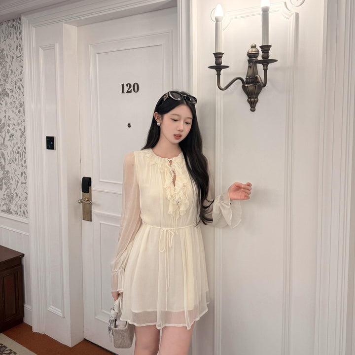 【dress】フリルミニワンピース   N3768