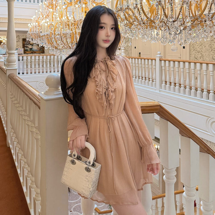 【dress】フリルミニワンピース   N3768